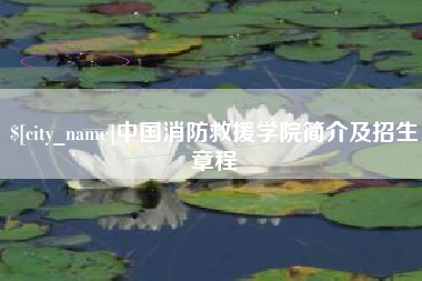 云梦中国消防救援学院简介及招生章程