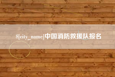 云梦中国消防救援队报名