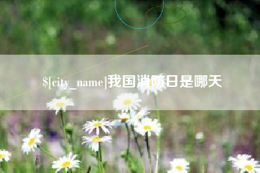 云梦我国消防日是哪天