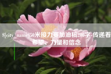 云梦50米接力赛加油稿200字-传递着希望、力量和信念
