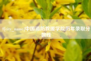 云梦中国消防救援学院历年录取分数线