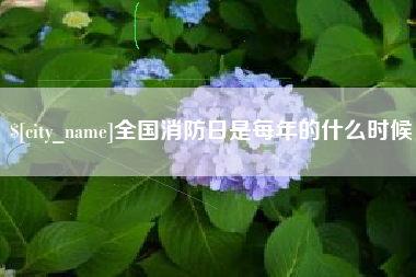 云梦全国消防日是每年的什么时候