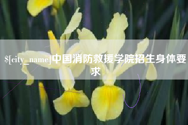 云梦中国消防救援学院招生身体要求