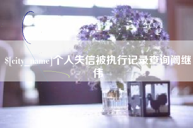 云梦个人失信被执行记录查询阚继伟