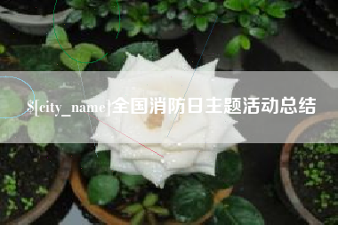 云梦全国消防日主题活动总结