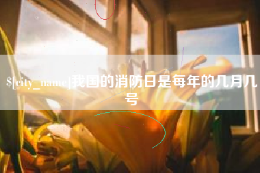 云梦我国的消防日是每年的几月几号