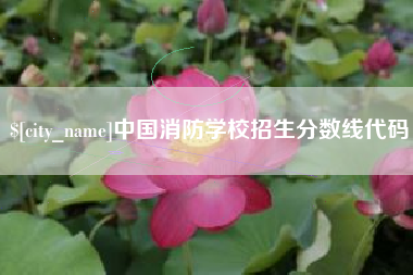 云梦中国消防学校招生分数线代码