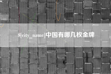 云梦中国有哪几枚金牌