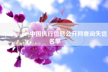 云梦中国执行信息公开网查询失信名单