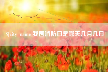 云梦我国消防日是哪天几月几日