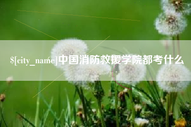 云梦中国消防救援学院都考什么