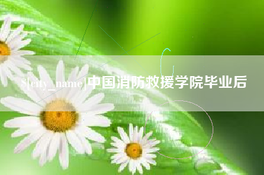云梦中国消防救援学院毕业后