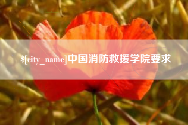 云梦中国消防救援学院要求