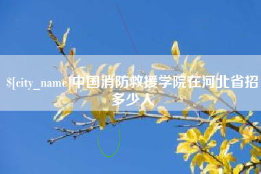 云梦中国消防救援学院在河北省招多少人