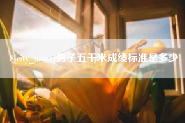 云梦男子五千米成绩标准是多少