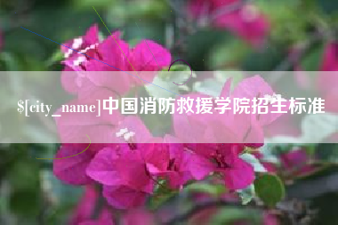 云梦中国消防救援学院招生标准