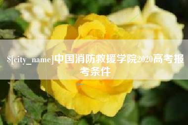 云梦中国消防救援学院2020高考报考条件