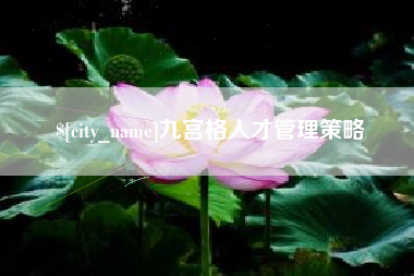 云梦九宫格人才管理策略
