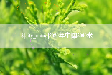 云梦2020年中国5000米
